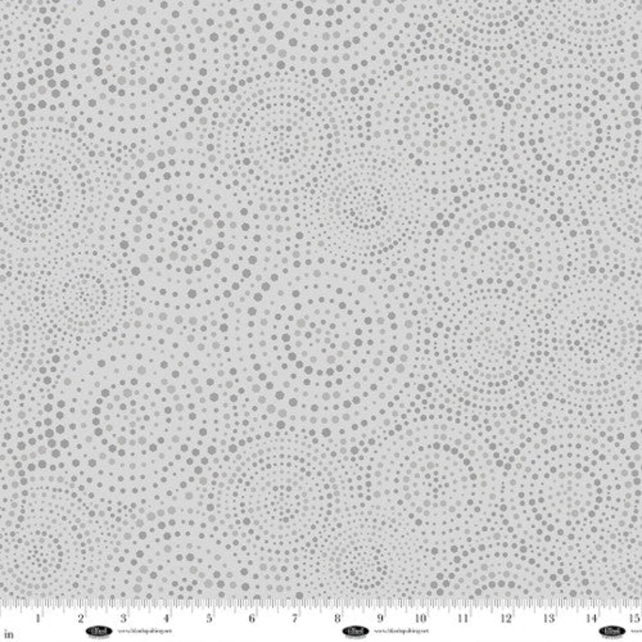 Fabric Blank Quilting Fog Hexi-Dots 108" Wide Back by the Quarter Yard 4185-90